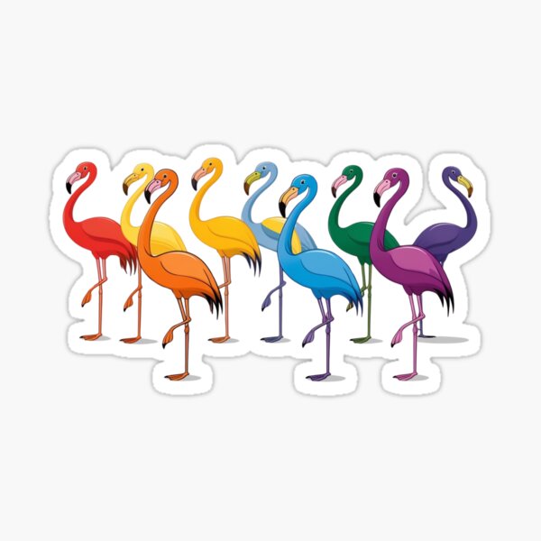 Item preview, Colorful Flamingos – Pop Art Style designed and sold by StormArte.