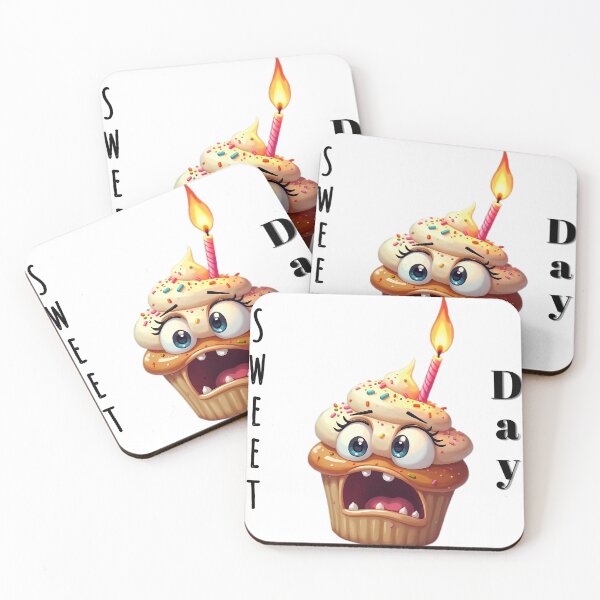 Item preview, Terrified cake with burning candle irony designed and sold by Sweetday2025.