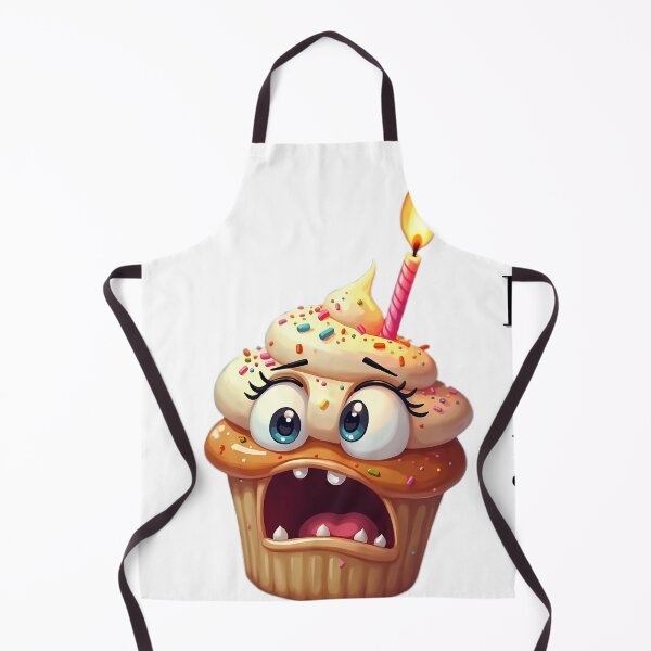 Item preview, Terrified cake with burning candle irony designed and sold by Sweetday2025.