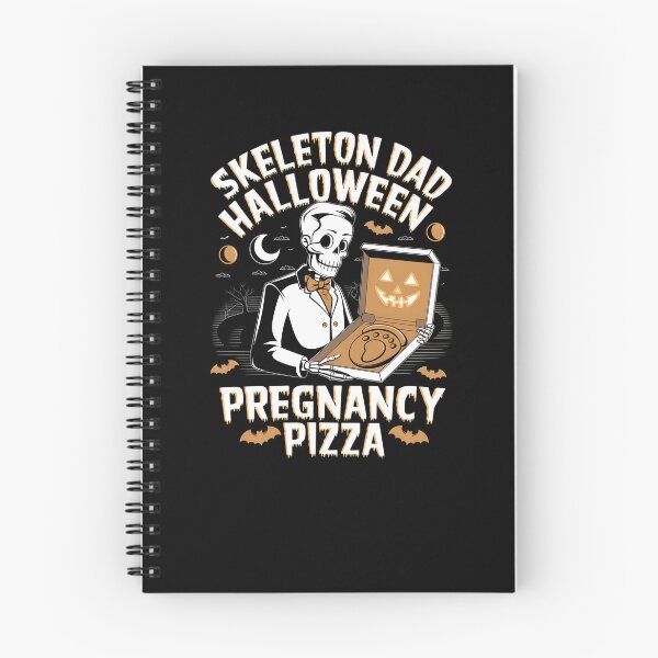 Item preview, Skeleton Dad Halloween Funny Pregnancy Pizza designed and sold by TeeGrit.