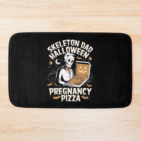 Item preview, Skeleton Dad Halloween Funny Pregnancy Pizza designed and sold by TeeGrit.