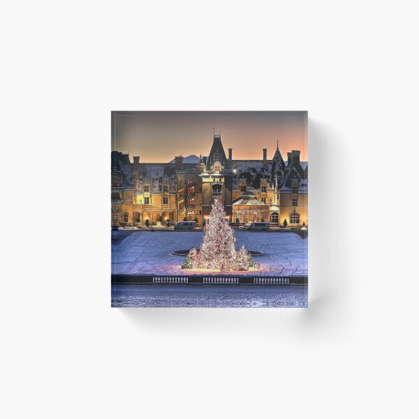Item preview, Biltmore Christmas Night All Covered In Snow designed and sold by CarolRMontoya.