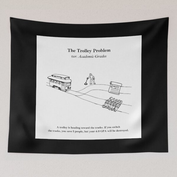 Item preview, GPA Trolley Problem designed and sold by Vuriah-Tee.