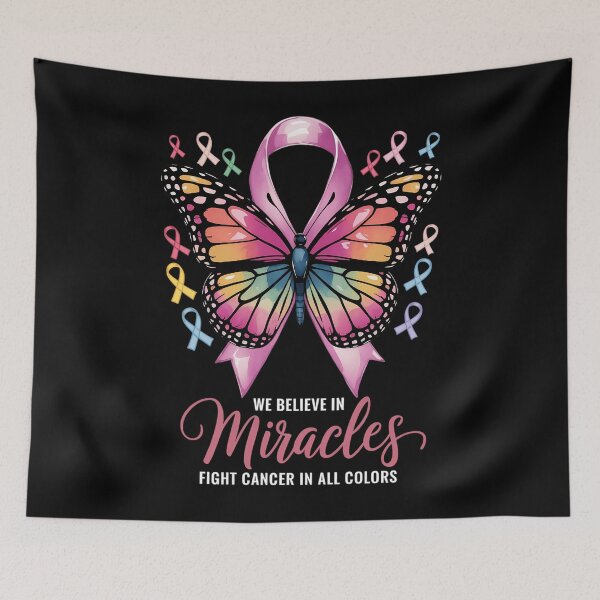 Item preview, Butterfly Cancer Ribbon designed and sold by tearbytea.
