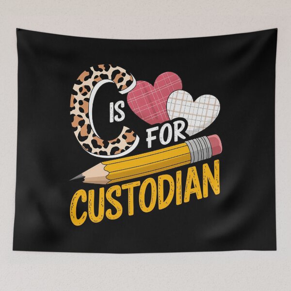 Item preview, C Is For Custodian Appreciation Leopard Back To School designed and sold by tearbytea.