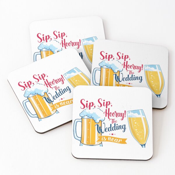 Item preview, Sip, Sip, Hooray! The Wedding is Near - Wedding Gifts designed and sold by StormArte.