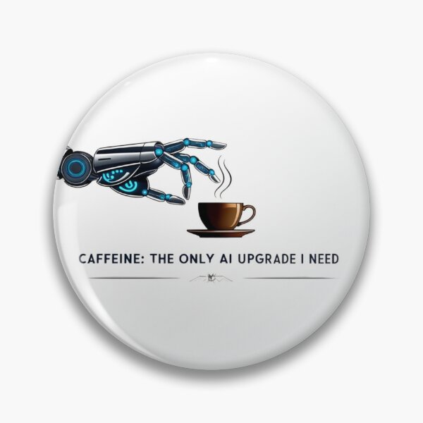 Artikelvorschau, Koffein: Das einzige KI-Upgrade, das ich brauche – KI / Sarkasmus entworfen und verkauft von StormArte.