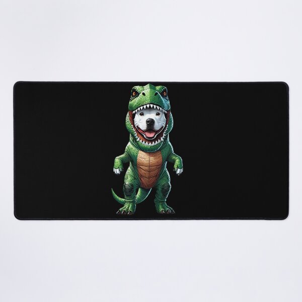 Item preview, Funny American Staffordshire Terrier Wearing Dinosaur Outfit Dog Lover designed and sold by Kimberley King Art  King Art.