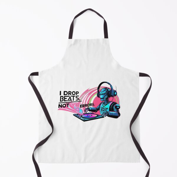Item preview, I Drop Beats, Not Errors – DJ Robot designed and sold by StormArte.