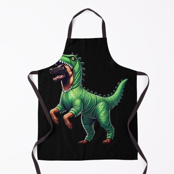 Item preview, Funny Belgian Malinois Wearing Dinosaur Outfit Dog Lover designed and sold by Kimberley King Art King Art.