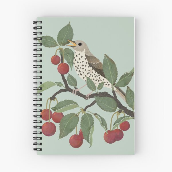 Item preview, Song Thrush in Cherries designed and sold by littleclyde.