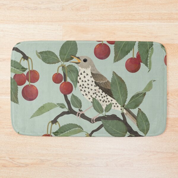 Item preview, Song Thrush in Cherries designed and sold by littleclyde.