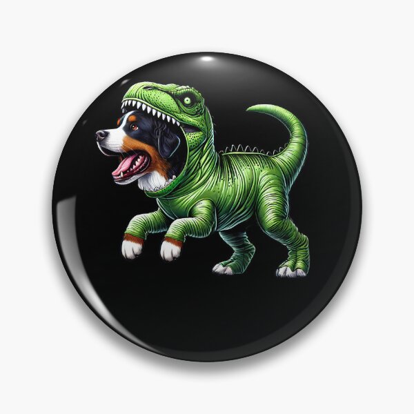 Item preview, Funny Bernese Mountain Dog Wearing Dinosaur Outfit Dog Lover designed and sold by Kimberley King Art  King Art.