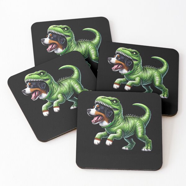 Item preview, Funny Bernese Mountain Dog Wearing Dinosaur Outfit Dog Lover designed and sold by Kimberley King Art  King Art.