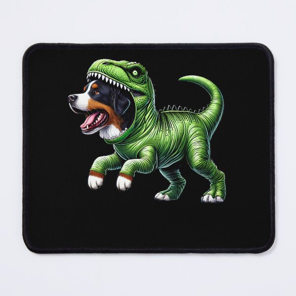 Item preview, Funny Bernese Mountain Dog Wearing Dinosaur Outfit Dog Lover designed and sold by Kimberley King Art King Art.