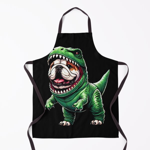 Item preview, Funny Bulldog Wearing Dinosaur Outfit Dog Lover designed and sold by Kimberley King Art  King Art.