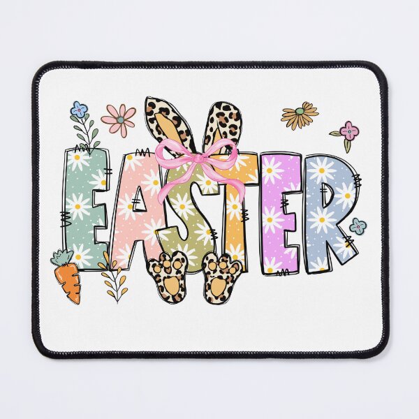 Item preview, Colorful Easter Typography with Leopard Bunny Accents Gifts designed and sold by Maniutek.