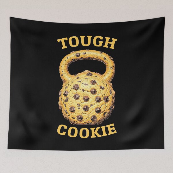 Item preview, Kettlebell Workout Gym Tough Cookie Cookies Fitness Retro designed and sold by GrandeDuc.