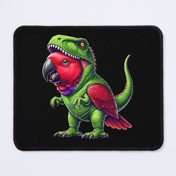Item preview, Eclectus Parrot Wearing Dinosaur Outfit Funny Bird Lover designed and sold by Kimberley King Art King Art.