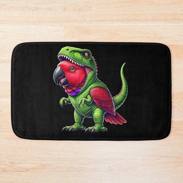 Item preview, Eclectus Parrot Wearing Dinosaur Outfit Funny Bird Lover designed and sold by Kimberley King Art  King Art.
