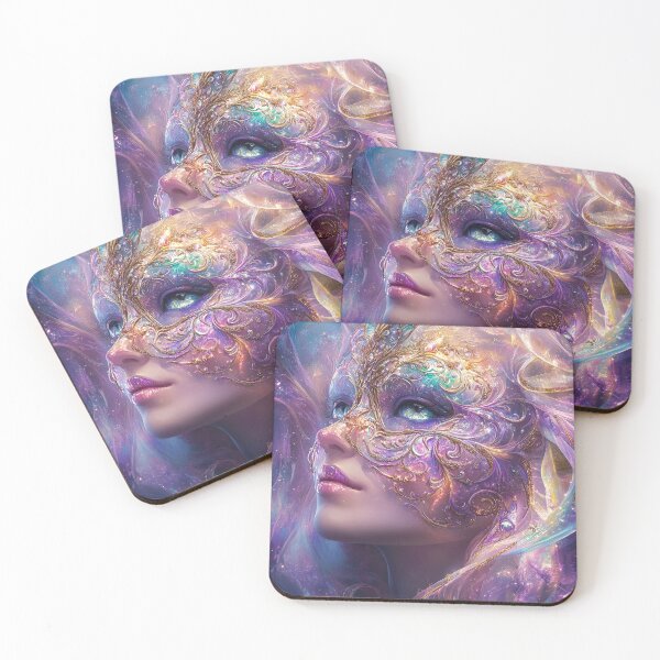 Item preview, Galactic Mask – Mystical Elegance and Cosmic Lights designed and sold by lylange.