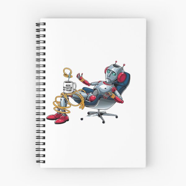Item preview, Robot Without Motivation – 404 Motivation Not Found - Sarcasm designed and sold by StormArte.