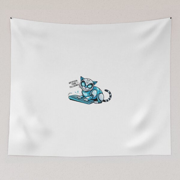 Item preview, Cyber Cat – Artificial Purr-telligence designed and sold by StormArte.