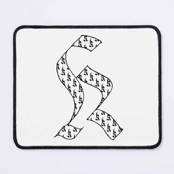 Item preview, Elegant calligraphy design of the initial K, perfect for art and typography lovers. Great as a gift for milestones, fitting for Handwriting Day, Calligraphy Day, and World Art Day! designed and sold by ArtsOfLetters.