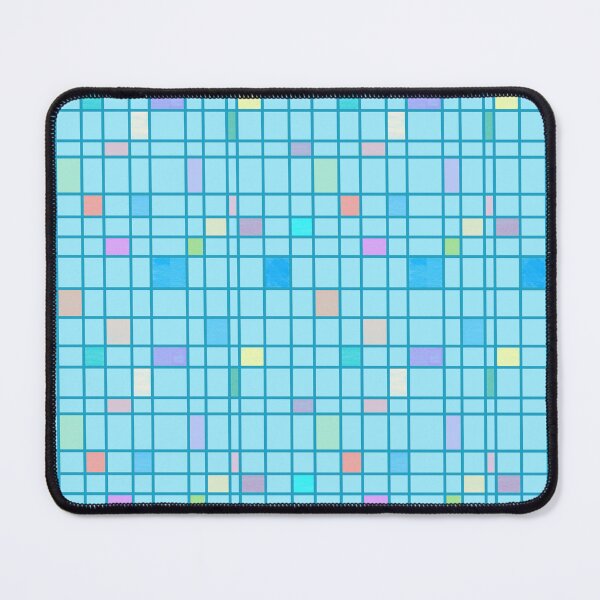 Item preview, Blue Grid with Pastel Panes designed and sold by JaygiesDesign.