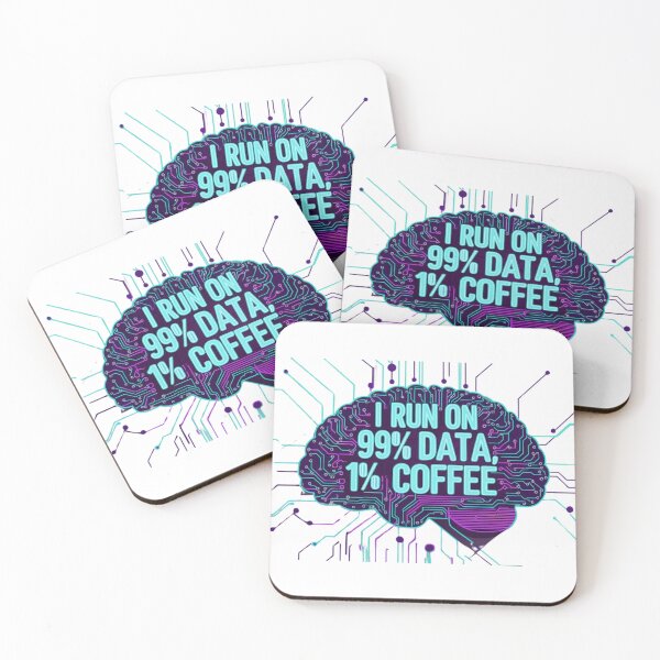 Item preview, Digital Brain – I Run on 99% Data, 1% Coffee designed and sold by StormArte.