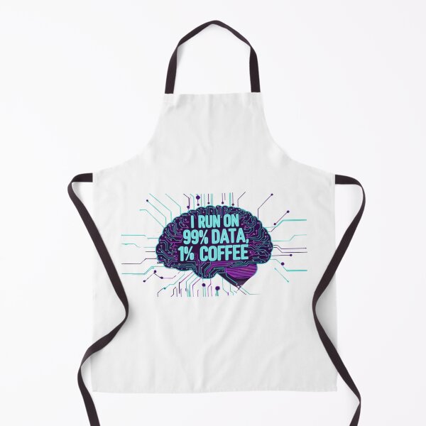 Item preview, Digital Brain – I Run on 99% Data, 1% Coffee designed and sold by StormArte.