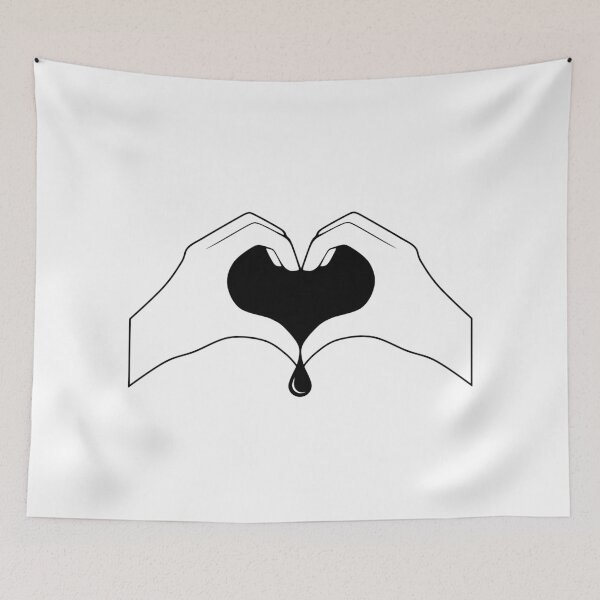 Item preview, Heart Shaped Hands | Goth Bleeding Heart designed and sold by ObsidianDaz.