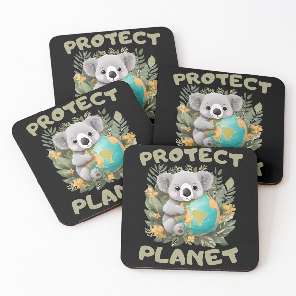 Item preview, Protect Planet - Cute Koala Earth Lover designed and sold by FurrFunPrints.