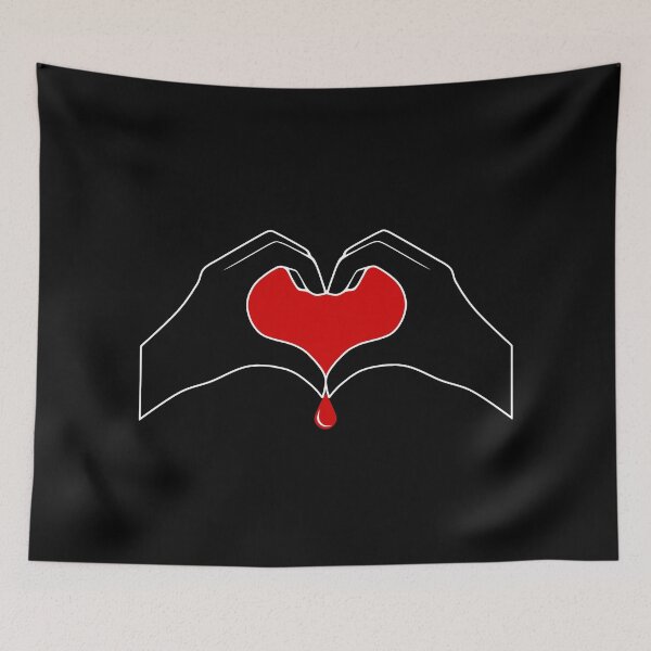 Item preview, Heart Shaped Hands | Goth Bleeding Heart designed and sold by ObsidianDaz.