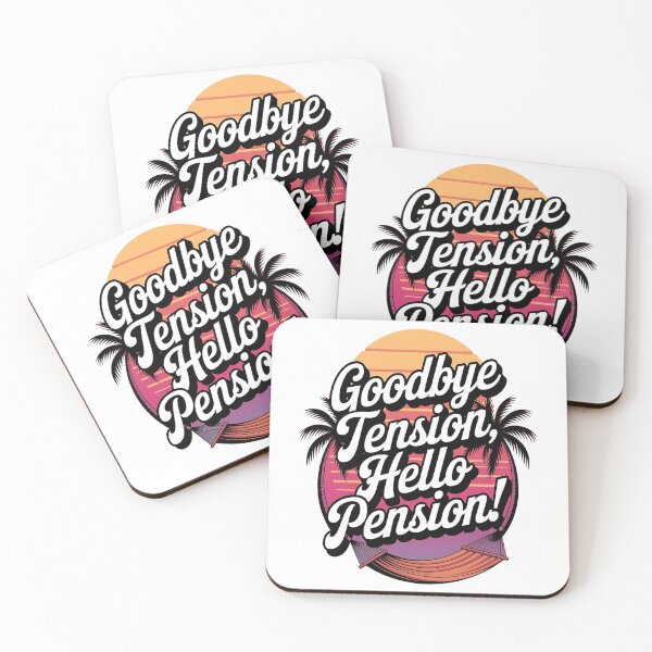 Item preview, Goodbye tension, hello pension - Retired 2025 - Retirement 2025 - Retired 2025 vintage - The legend has retired designed and sold by JansenGS.