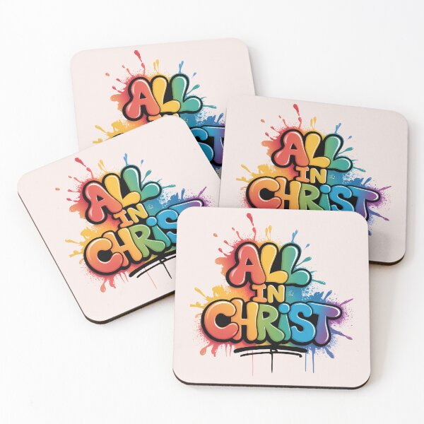 Item preview, All in Christ Phil. 4:13 Vibrant Graffiti Jesus Quote Street Art designed and sold by  KnitLuv.