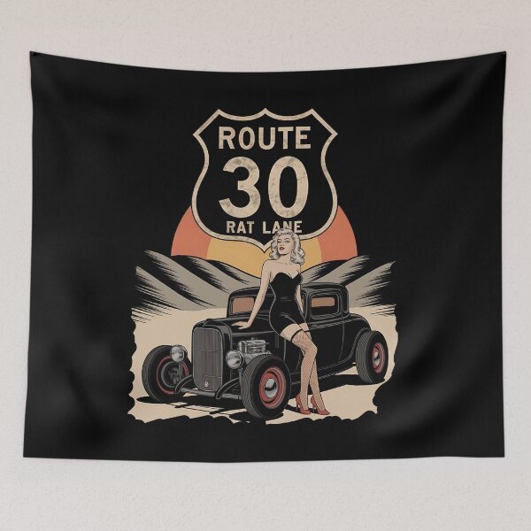 Item preview, Route US - Road 66 - Lost highway - Do the highway - Highway man - American roads - USA highway - Road US - Highway the original -  designed and sold by JansenGS.
