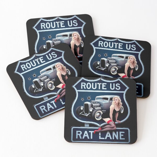 Item preview, Route US - Road 66 - Lost highway - Do the highway - Highway man - American roads - USA highway - Road US - Highway the original -  designed and sold by JansenGS.