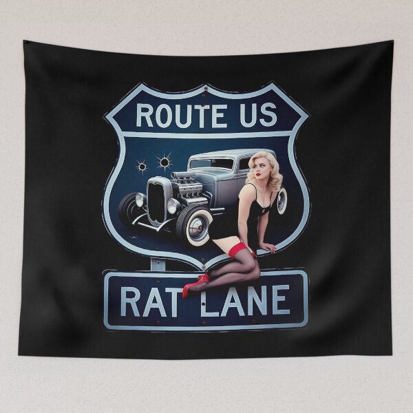 Item preview, Route US - Road 66 - Lost highway - Do the highway - Highway man - American roads - USA highway - Road US - Highway the original -  designed and sold by JansenGS.