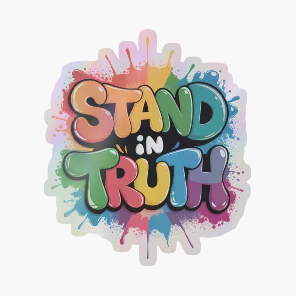 Item preview, Stand in Truth John 8:32 Bold Graffiti Jesus Quote Street Art designed and sold by ShekinahJewel.
