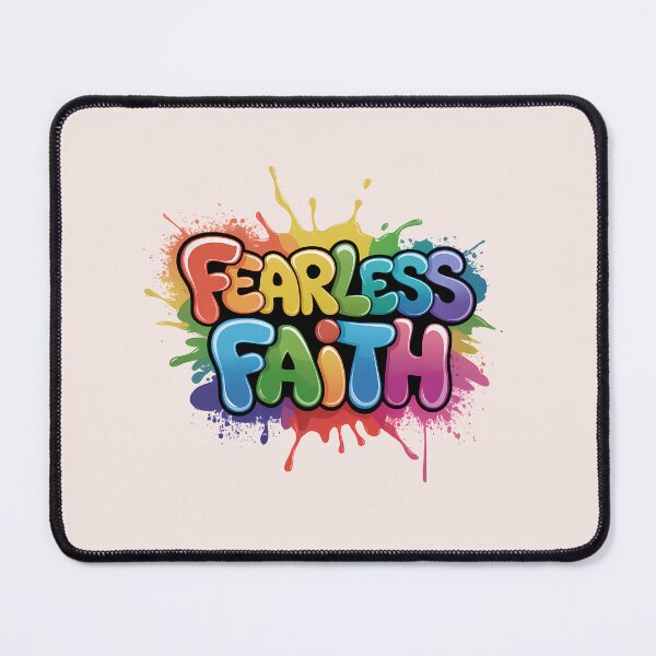 Item preview, Fearless Faith Deut. 31:6 Bold Graffiti Jesus Quote Street Art designed and sold by  KnitLuv.
