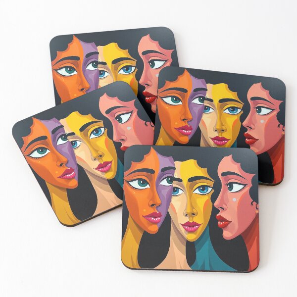 Item preview, three female faces designed and sold by SpaceArteSou.