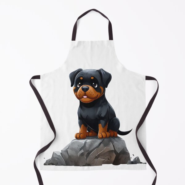 Artikelvorschau, Ein Rock Weiler - süßer Rottweiler-Welpe auf einem Felsen entworfen und verkauft von MountAshDesigns.