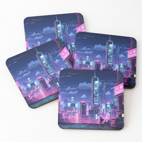 Item preview, Cyberpunk Japan Rooftop designed and sold by Takeda-art.