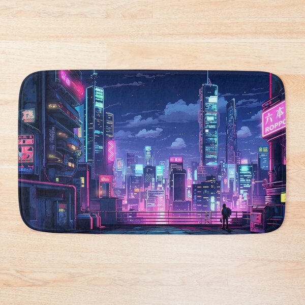 Item preview, Cyberpunk Japan Rooftop designed and sold by Takeda-art.