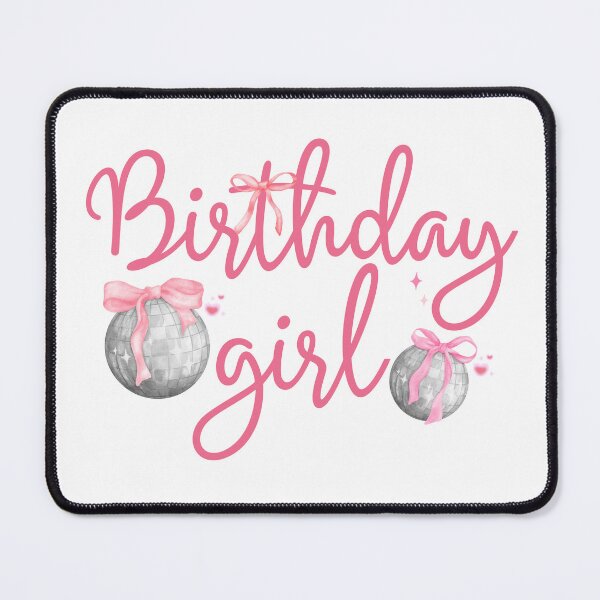 Item preview, Birthday Girl Pink Coquette Bow with Disco Ball Birthday Matching Girls designed and sold by thebest-2studio.