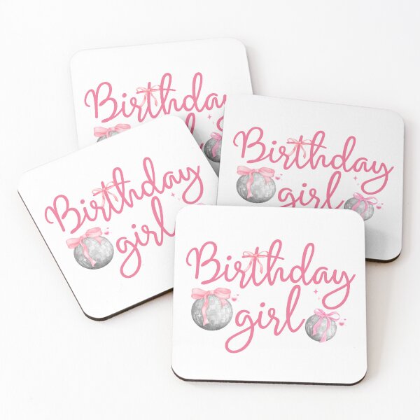 Item preview, Birthday Girl Pink Coquette Bow with Disco Ball Birthday Matching Girls designed and sold by thebest-2studio.