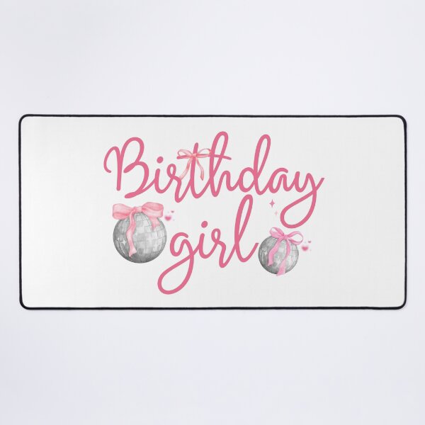 Item preview, Birthday Girl Pink Coquette Bow with Disco Ball Birthday Matching Girls designed and sold by thebest-2studio.
