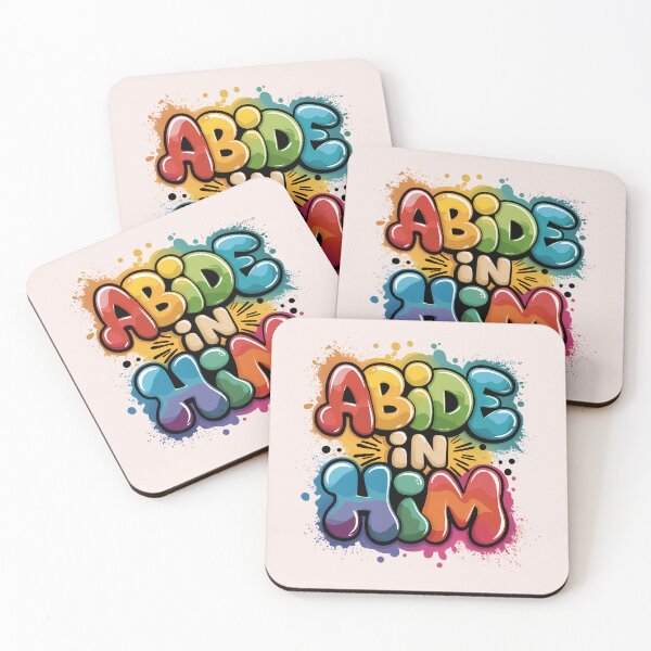 Item preview, Abide in Him John 15:5 Bold Graffiti Jesus Quote Street Art designed and sold by  KnitLuv.
