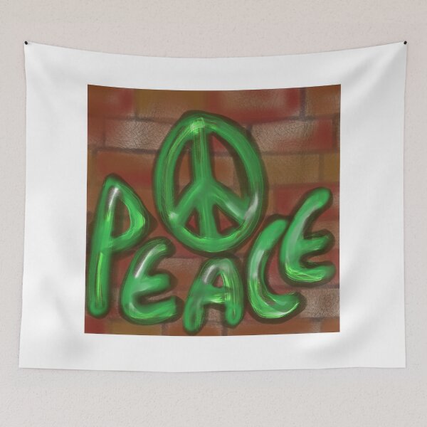 Item preview, Peace graffiti designed and sold by weedstamps.